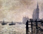 克劳德 莫奈 : The Thames And The Houses Of Parliament